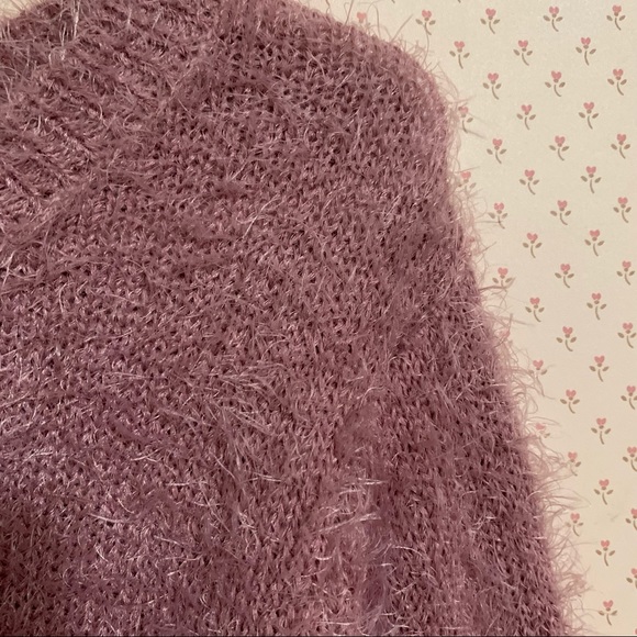 Mudd Soft Pink Cozy Wiskers Sweater M - Picture 5 of 7